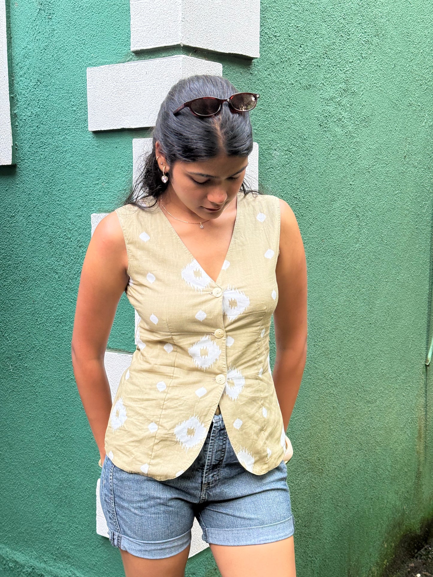 SAGE VEST TOP