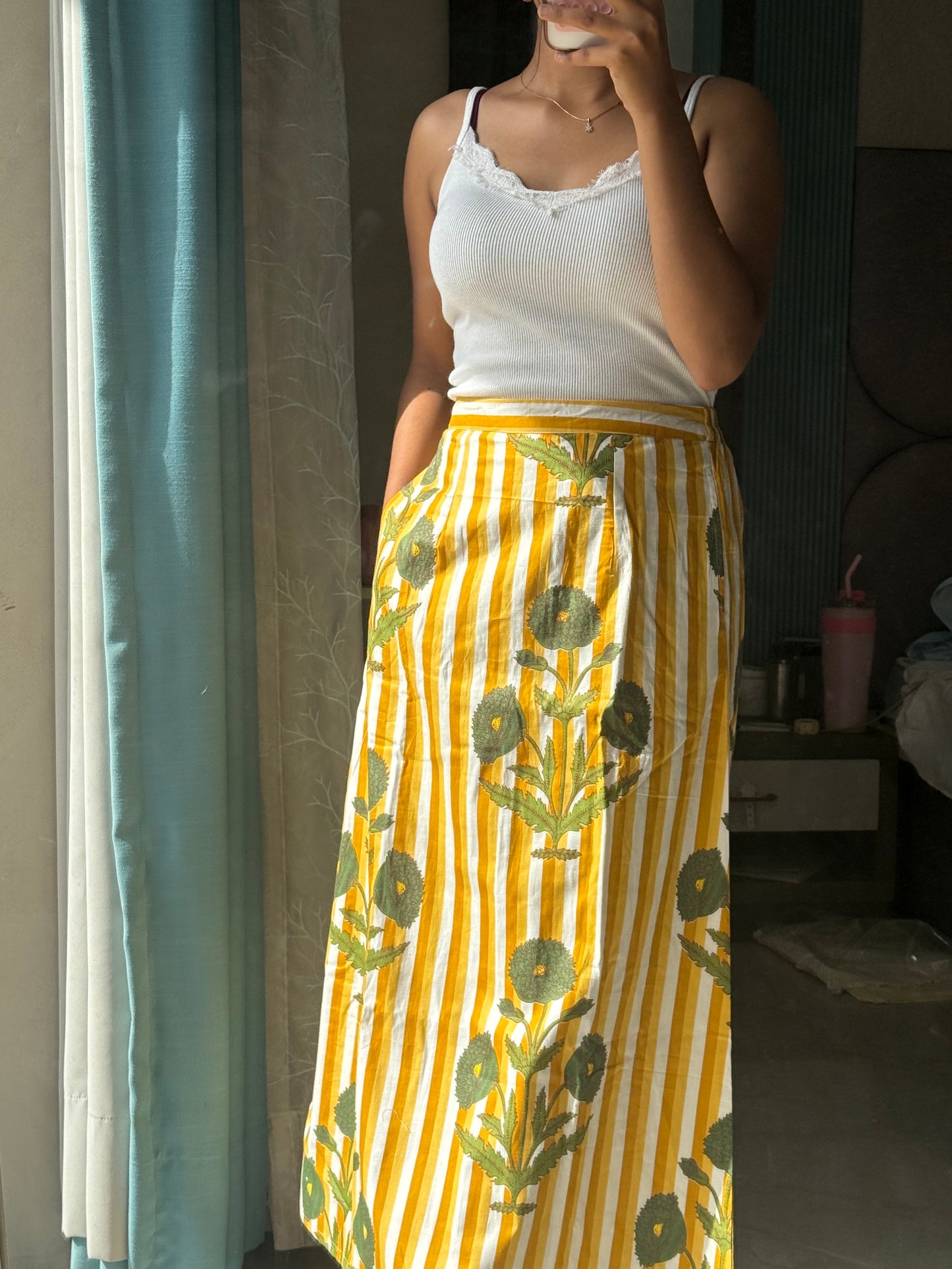 MUSK YELLOW SKIRT
