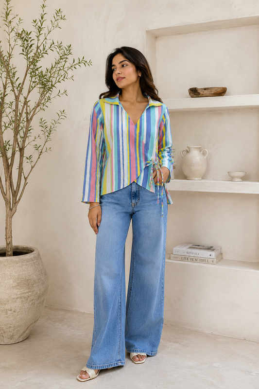 SORBET WRAP SHIRT