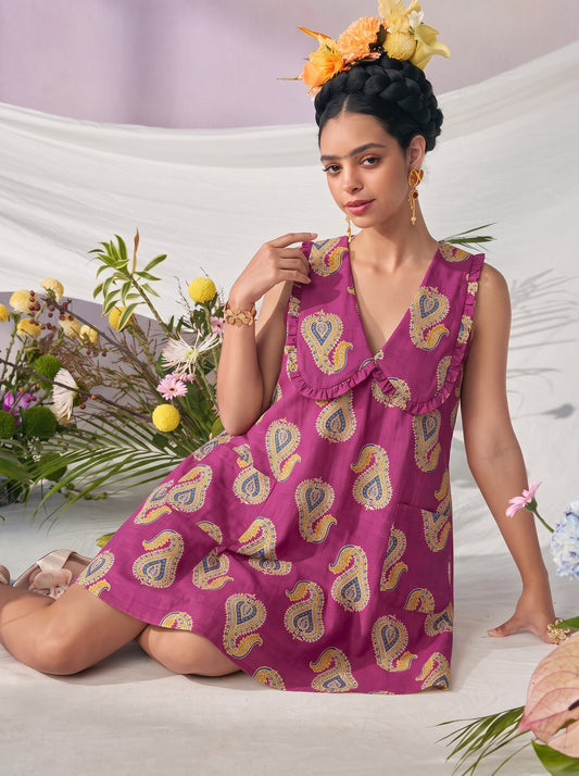 LIVA COLLAR DRESS