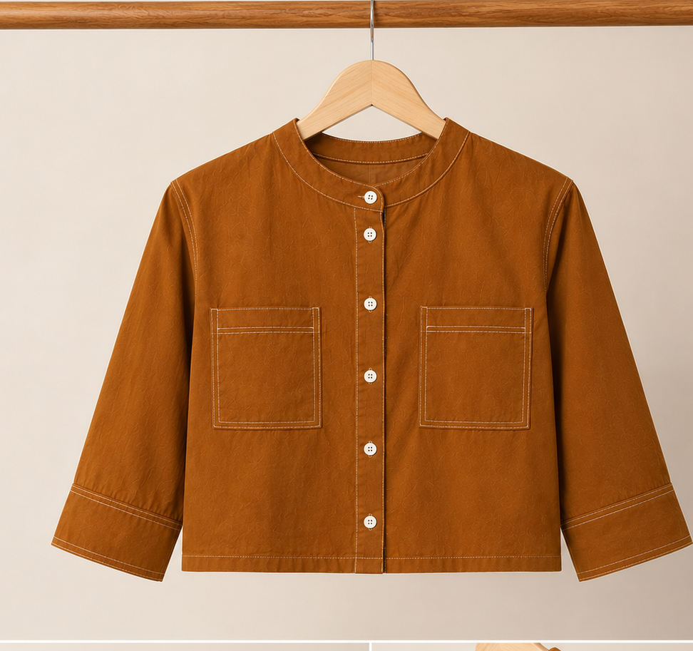 MAPLE UTILITY CROP SHIRT