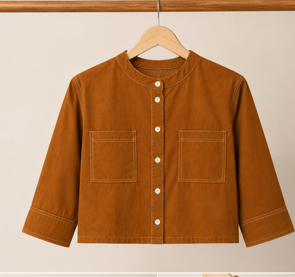 MAPLE UTILITY CROP SHIRT