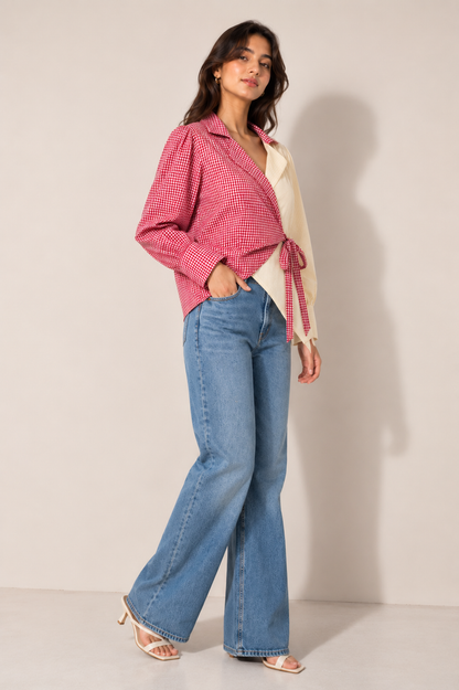 SCARLET WRAP SHIRT
