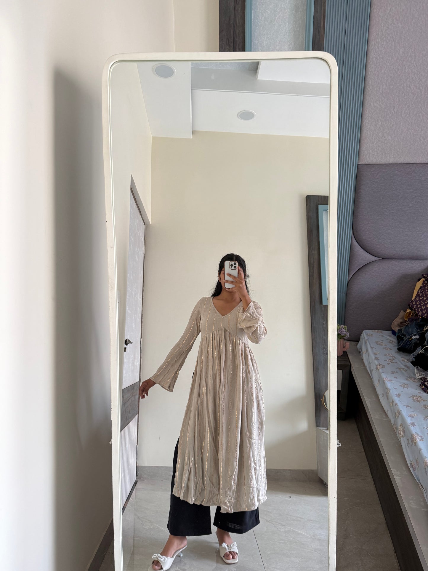 VANILLA LONG KURTI