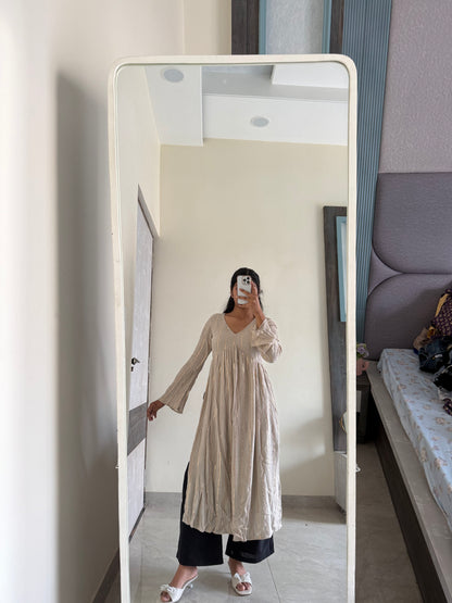 VANILLA LONG KURTI