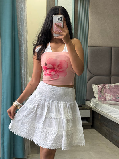 FAIRY WHITE MINI SKIRT