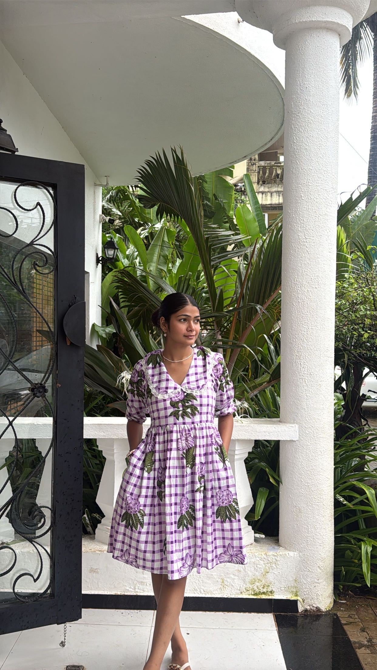 PLUM MIDI DRESS