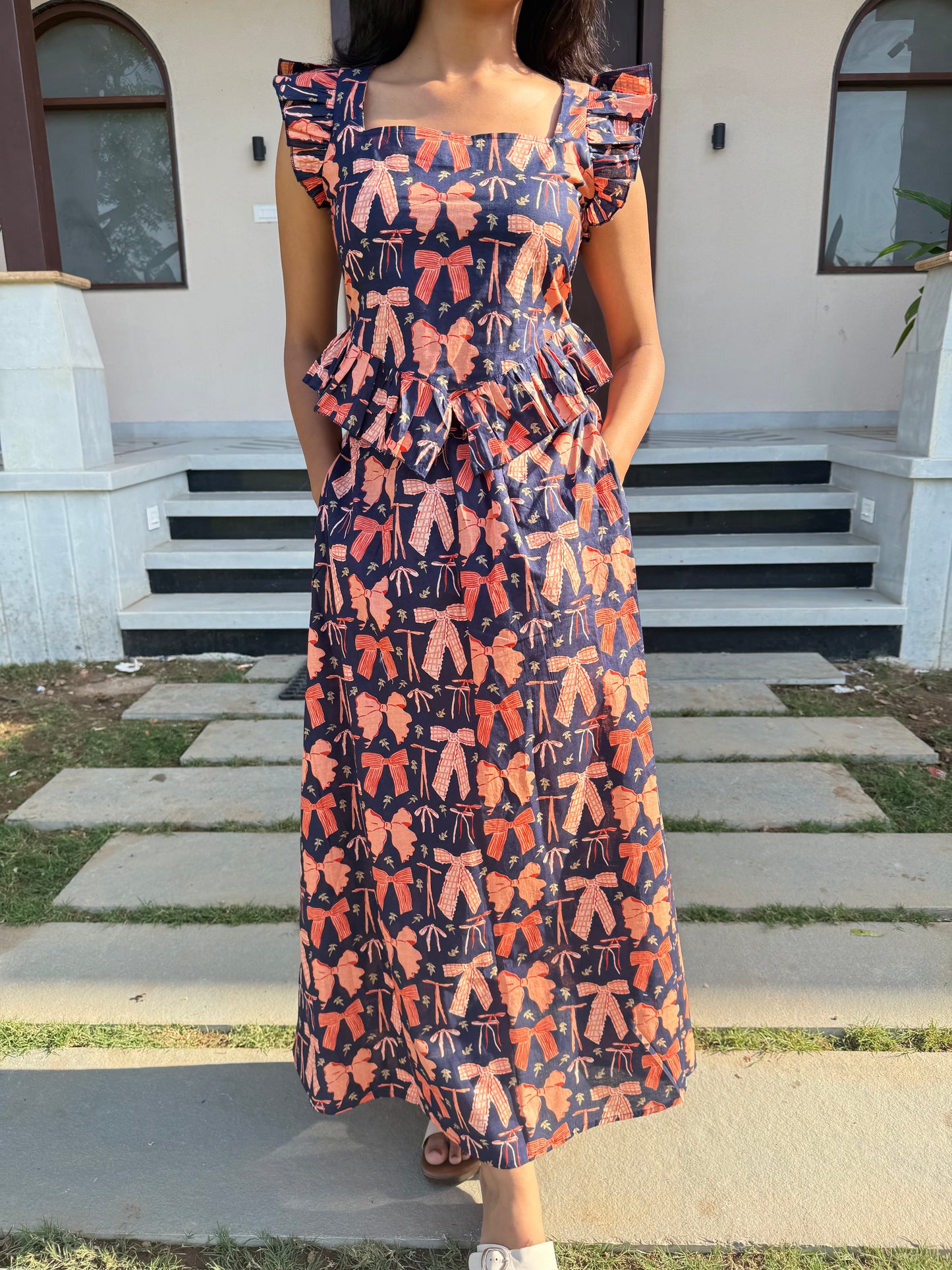 BOW SKIRT SET