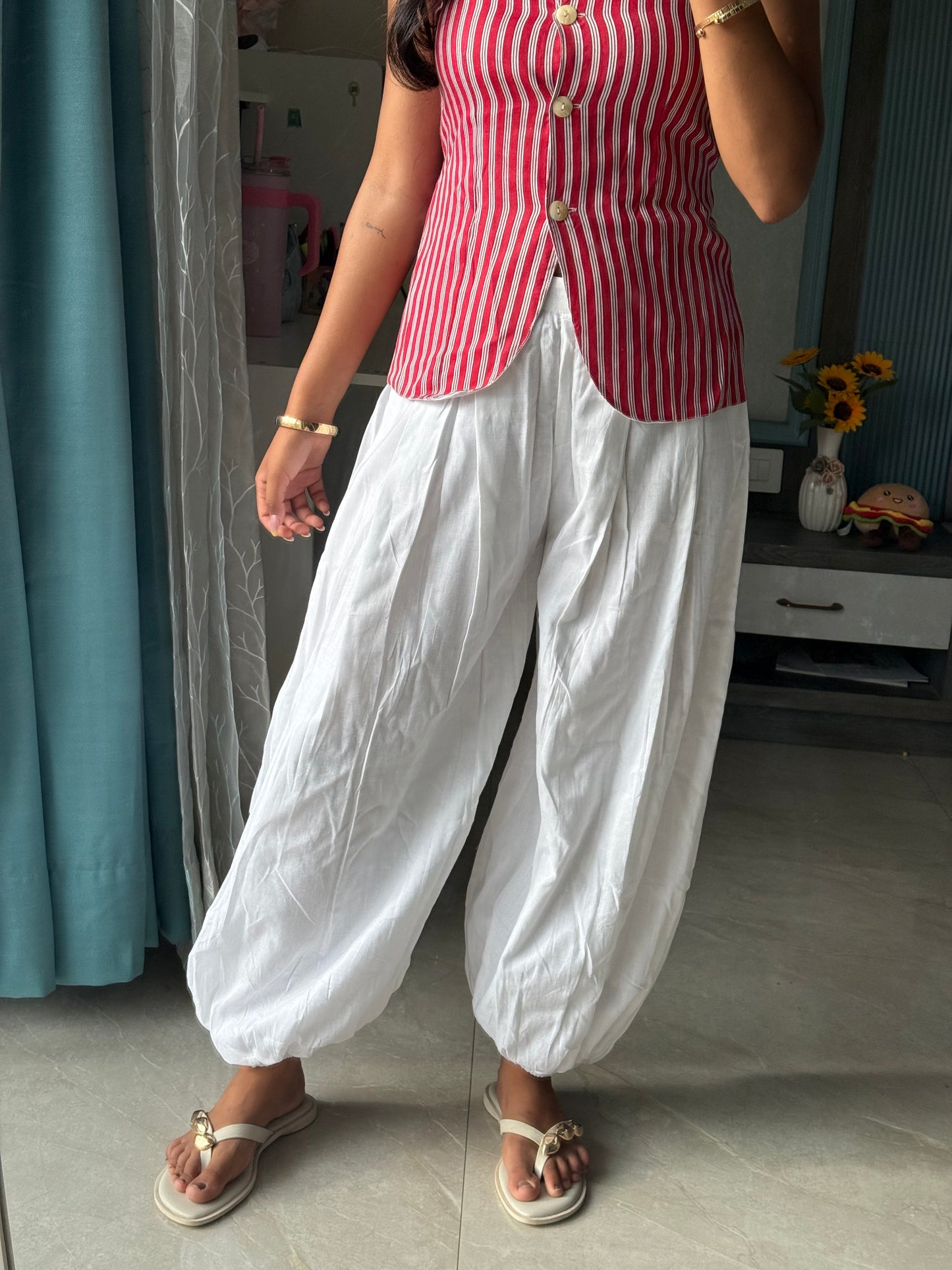 BALOON PANTS WHITE