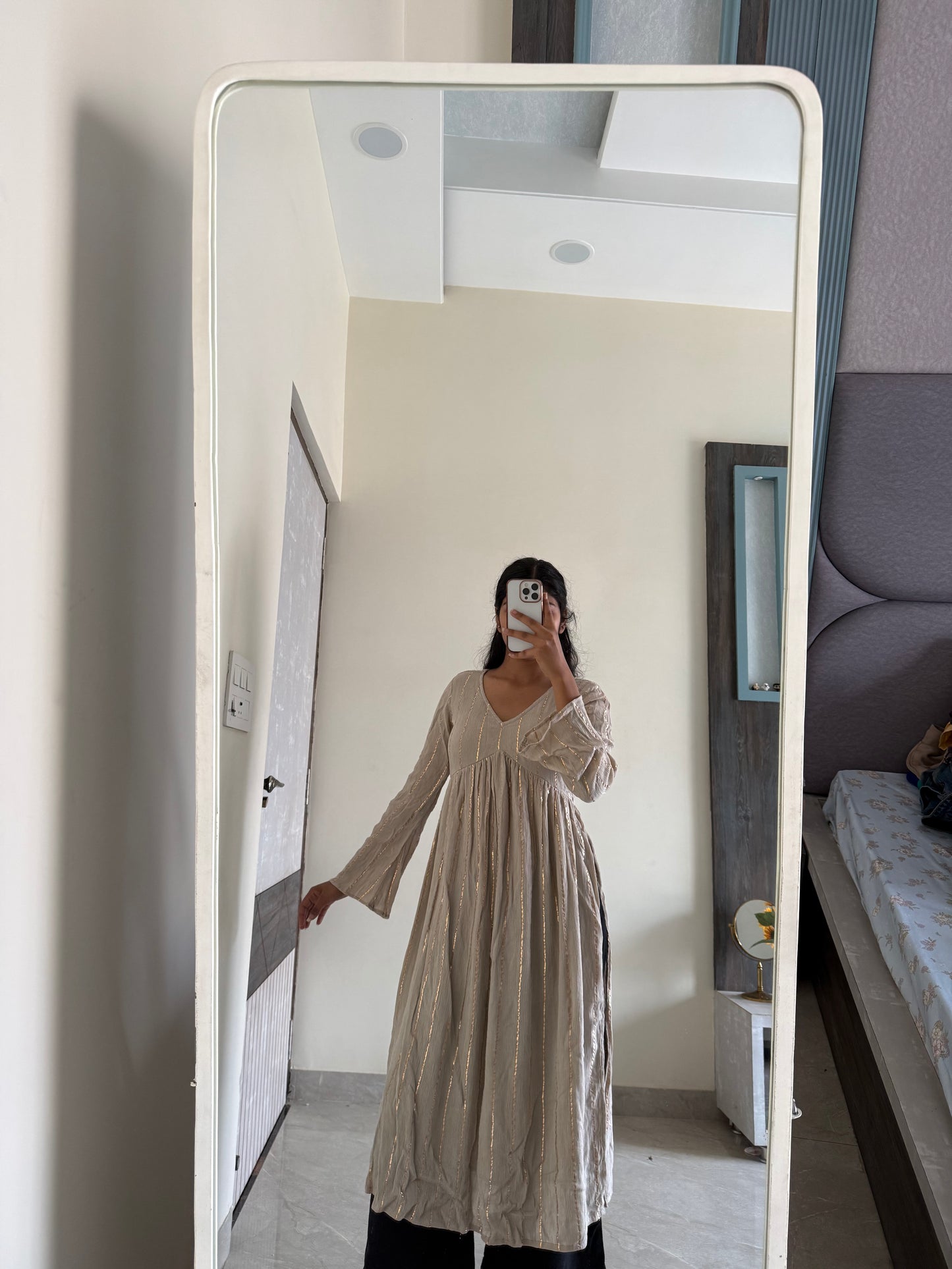 VANILLA LONG KURTI