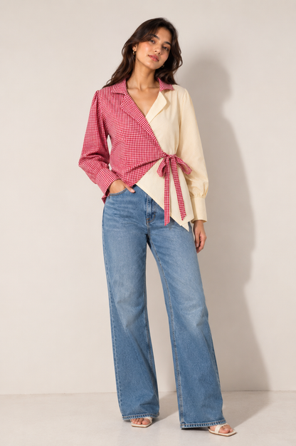 SCARLET WRAP SHIRT