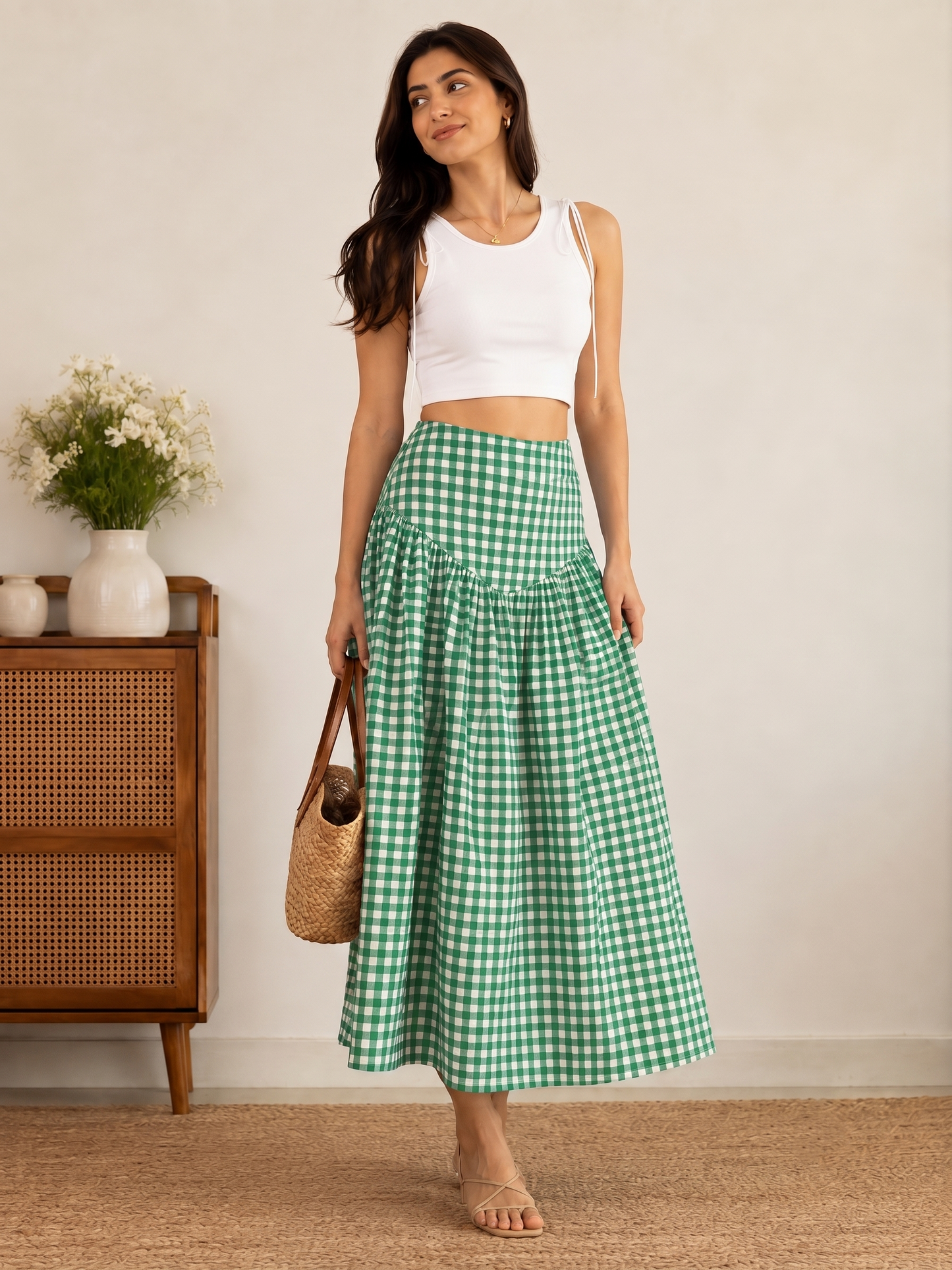GREEN CORSET SKIRT