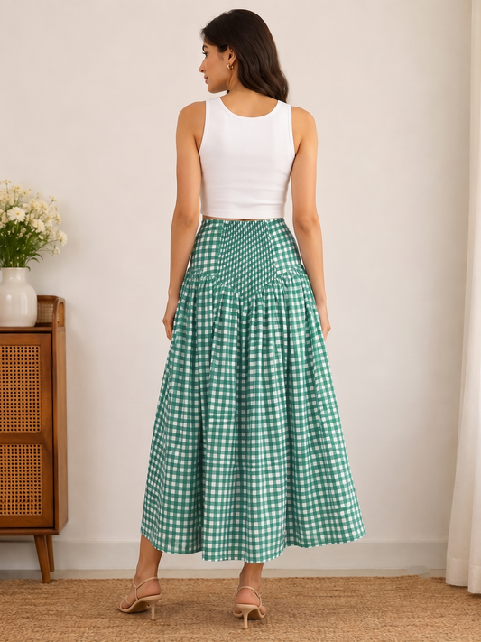 GREEN CORSET SKIRT