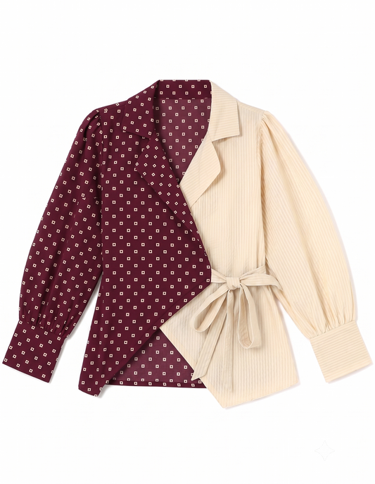 MERLOT WRAP SHIRT