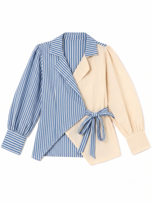 AZURE WRAP SHIRT