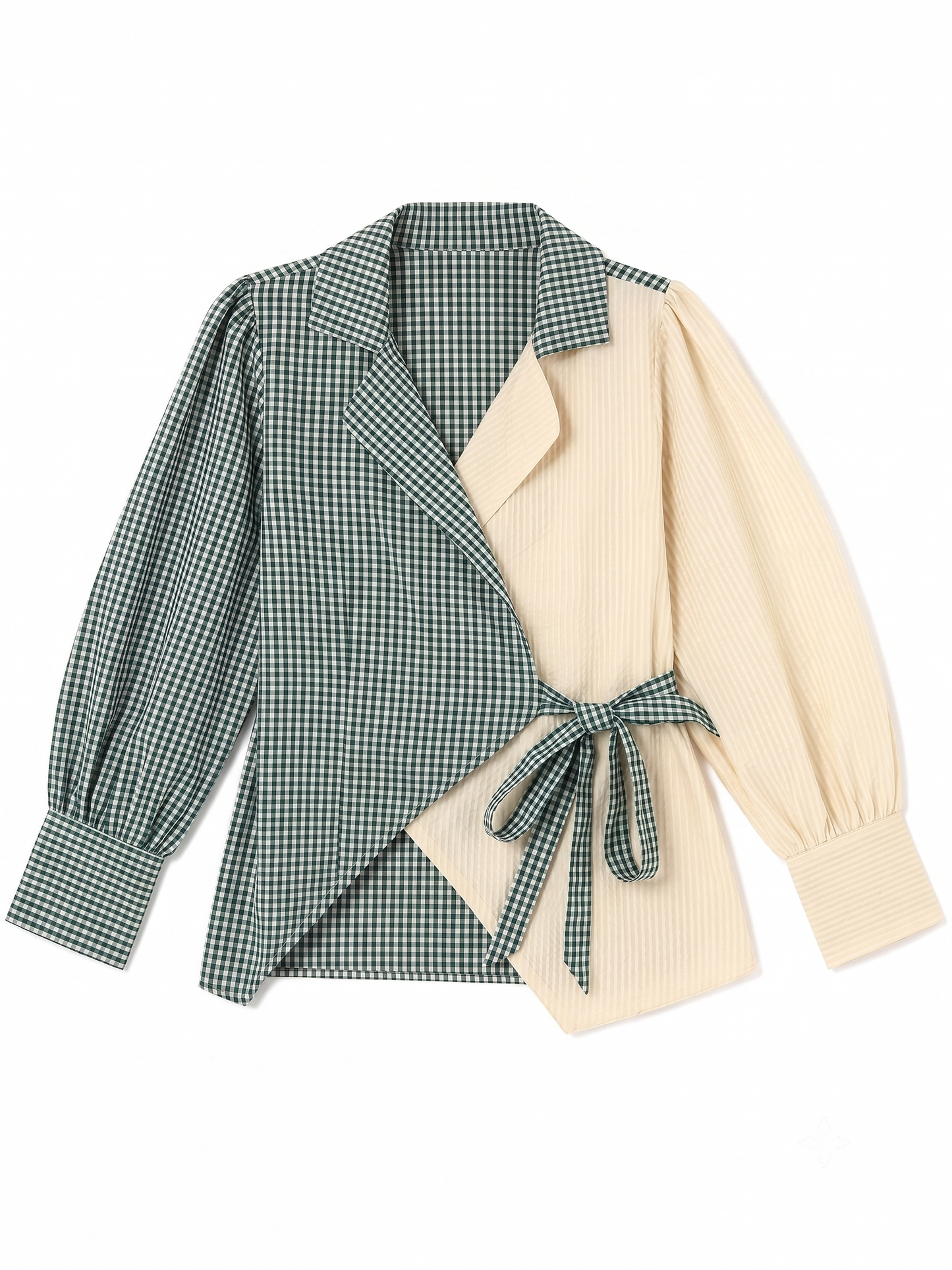 SAGE WRAP SHIRT