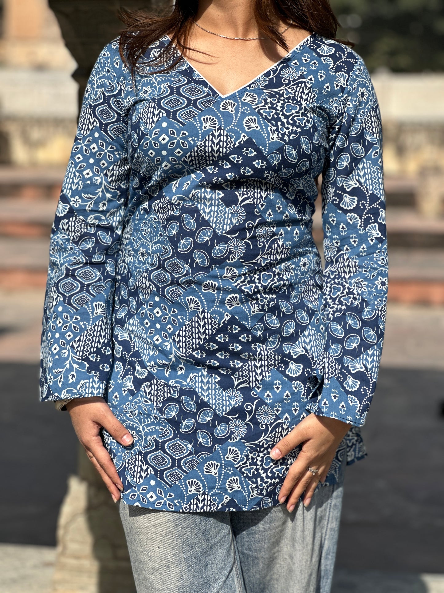 FIROZA CORSET BACK KURTI
