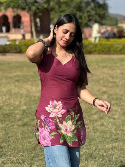 GULABOO FLOWER PRINT KURTI