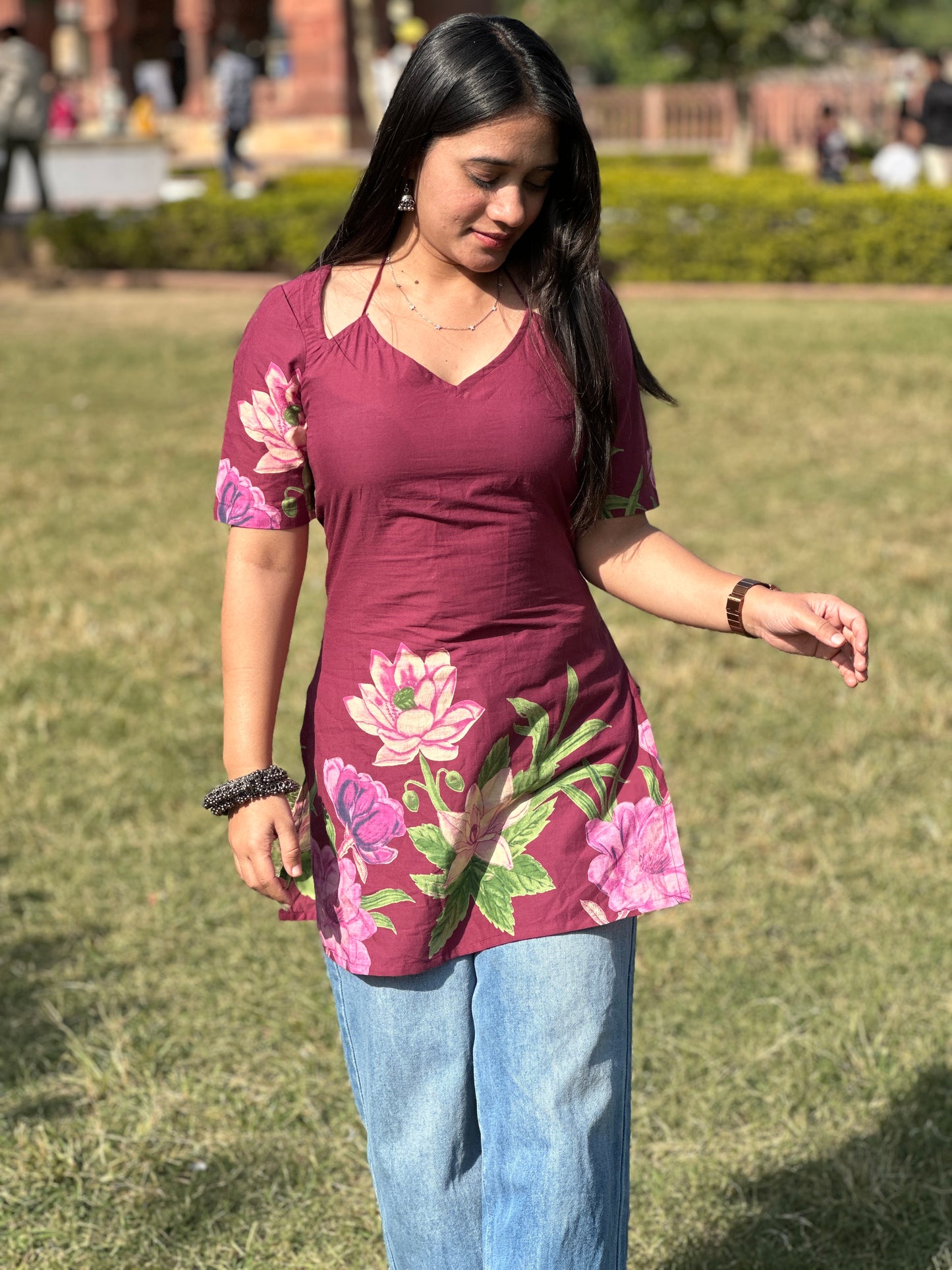 GULABOO FLOWER PRINT KURTI