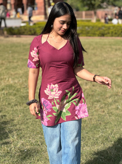 GULABOO FLOWER PRINT KURTI