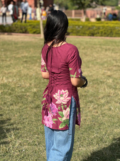 GULABOO FLOWER PRINT KURTI