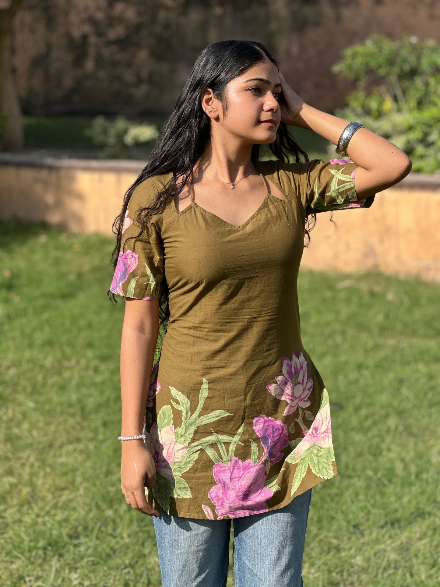 HEER FLOWER PRINT KURTI