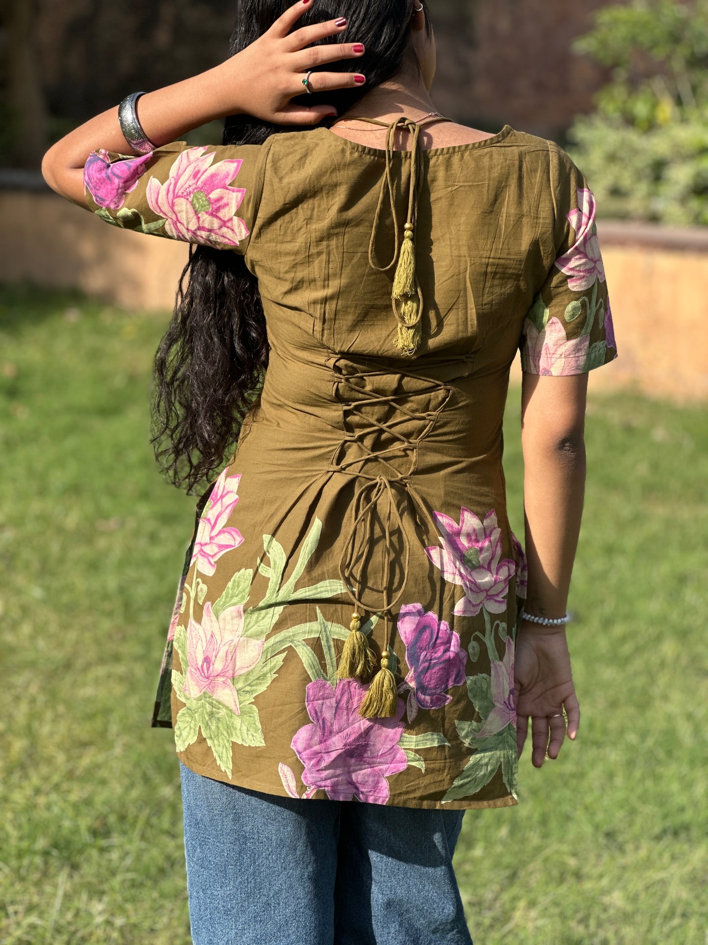 HEER FLOWER PRINT KURTI