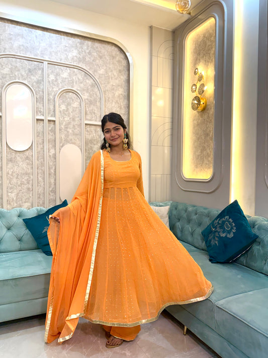 NOOR GEORGETTE ANARKALI SUIT