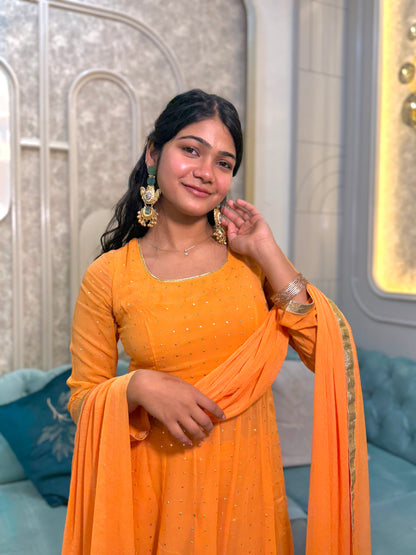 NOOR GEORGETTE ANARKALI SUIT