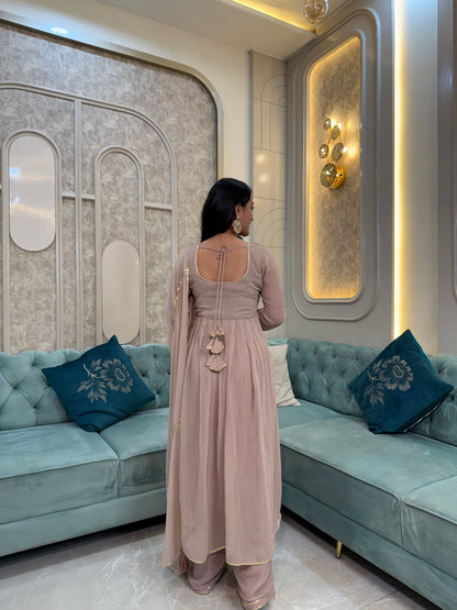 SEJ GEORGETTE ANARKALI SUIT