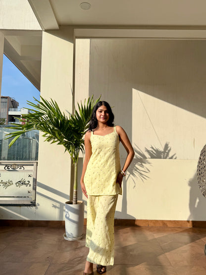 KAREENA MUL-CHANDERI KURTI SET