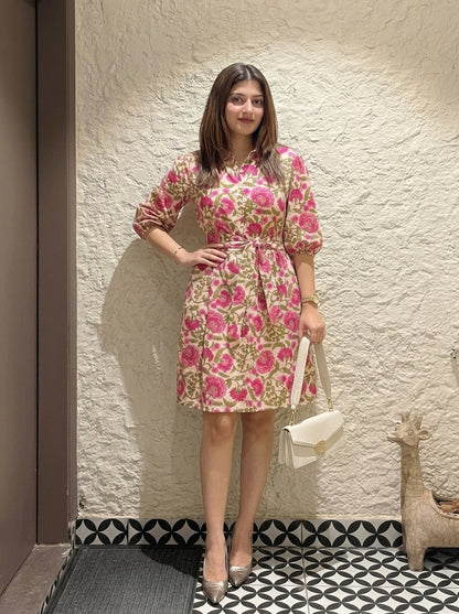 EVA SHIRT DRESS PINK
