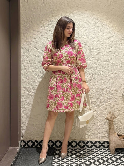 EVA SHIRT DRESS PINK