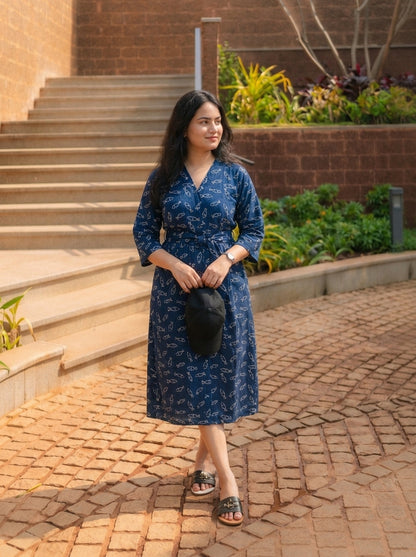 LADY BOSS DRESS PRINTED