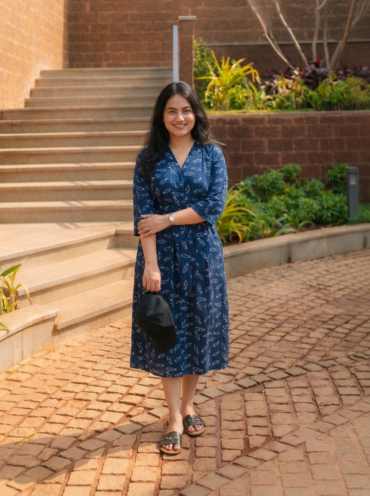 LADY BOSS DRESS PRINTED