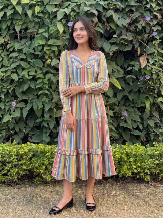 RAINBOW MAXI DRESS