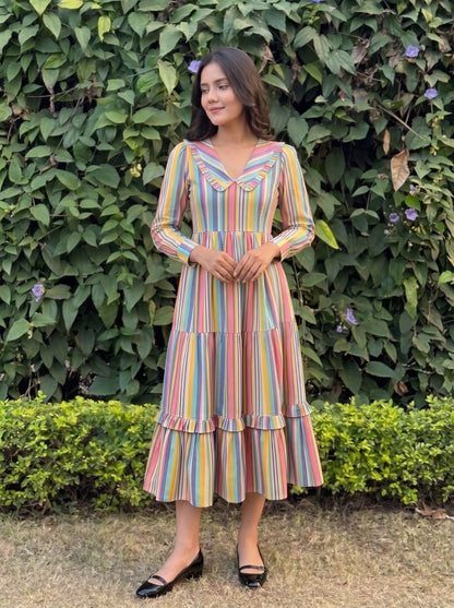 RAINBOW MAXI DRESS