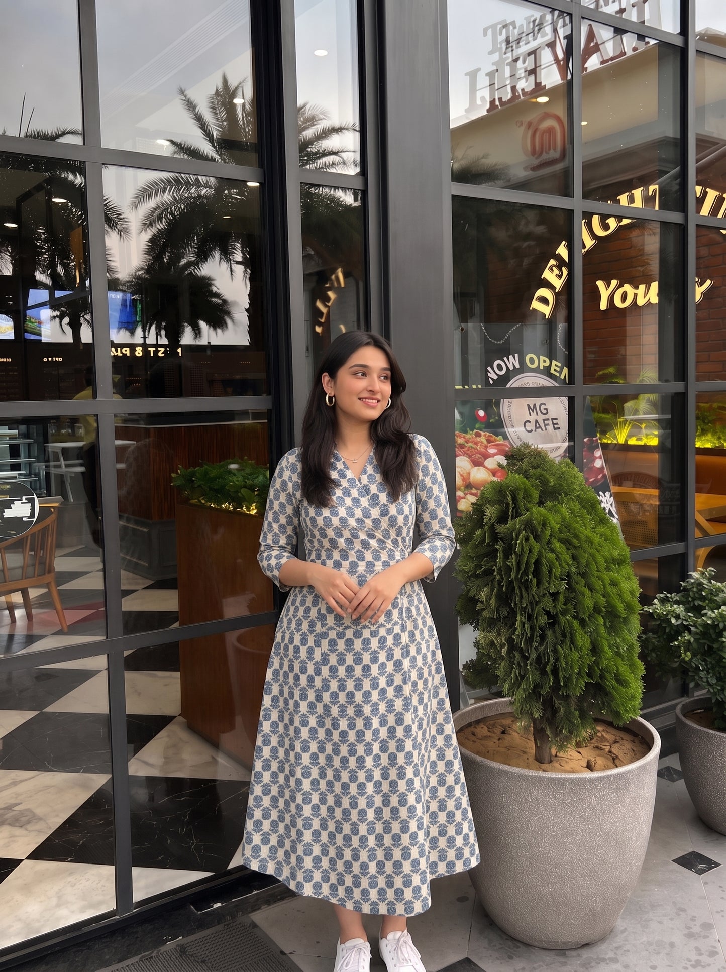 LADY BOSS DRESS BLUE