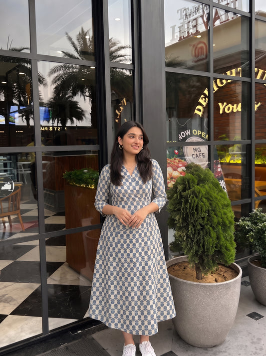 LADY BOSS DRESS BLUE
