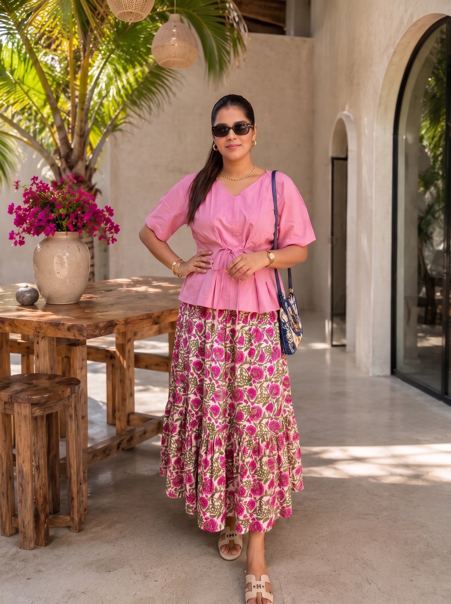 BLUSH SKIRT SET