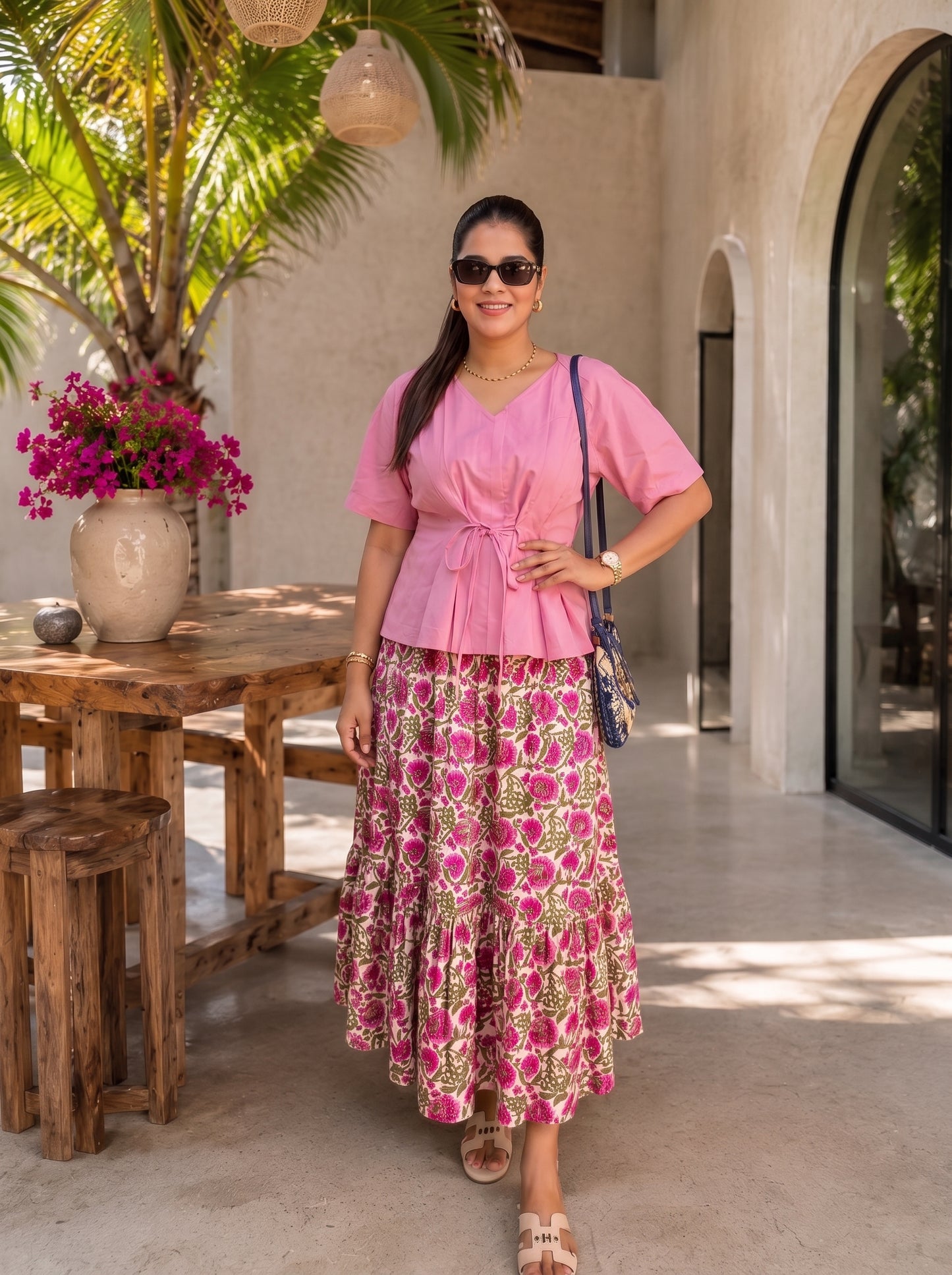BLUSH SKIRT SET