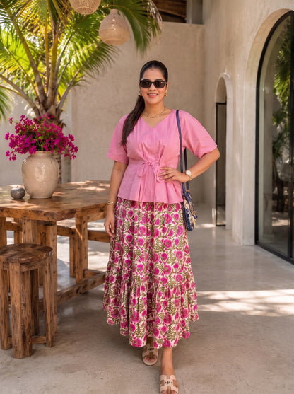 BLUSH SKIRT SET