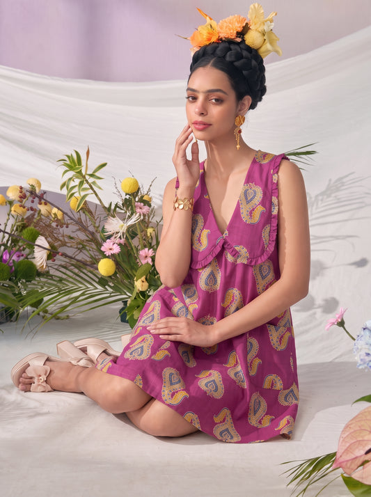 LIVA COLLAR DRESS