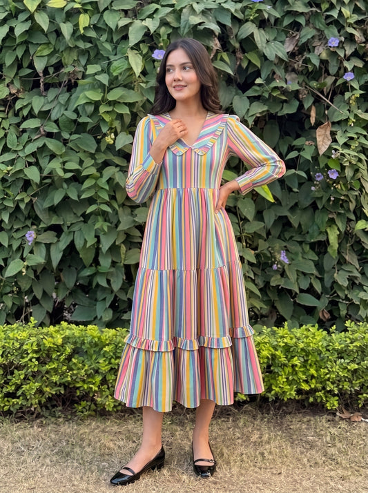 RAINBOW MAXI DRESS