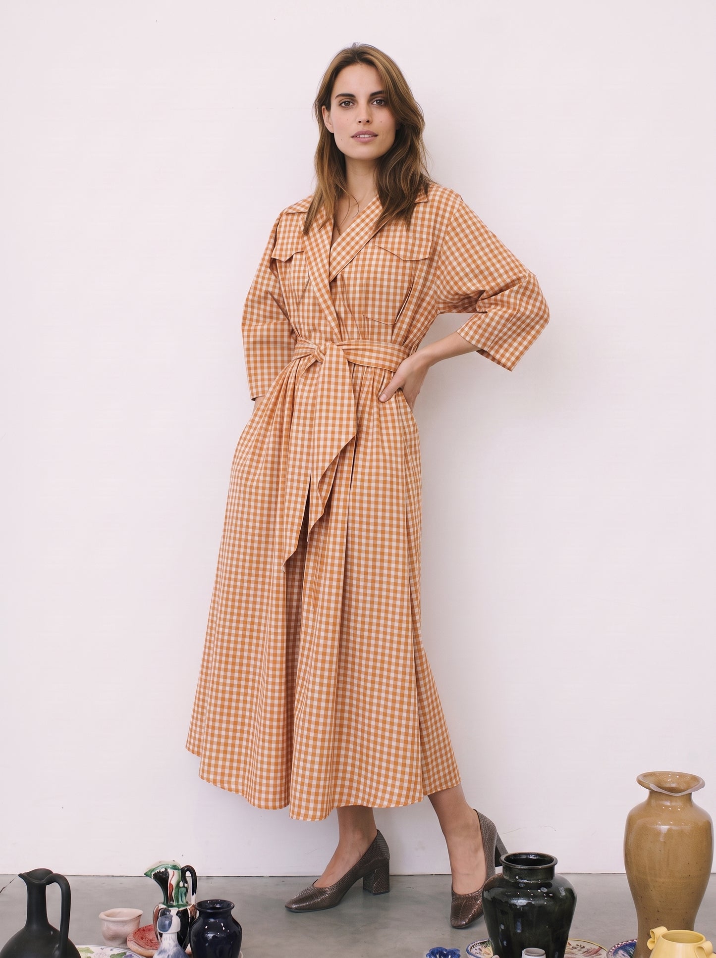 LADY BOSS DRESS ORANGE