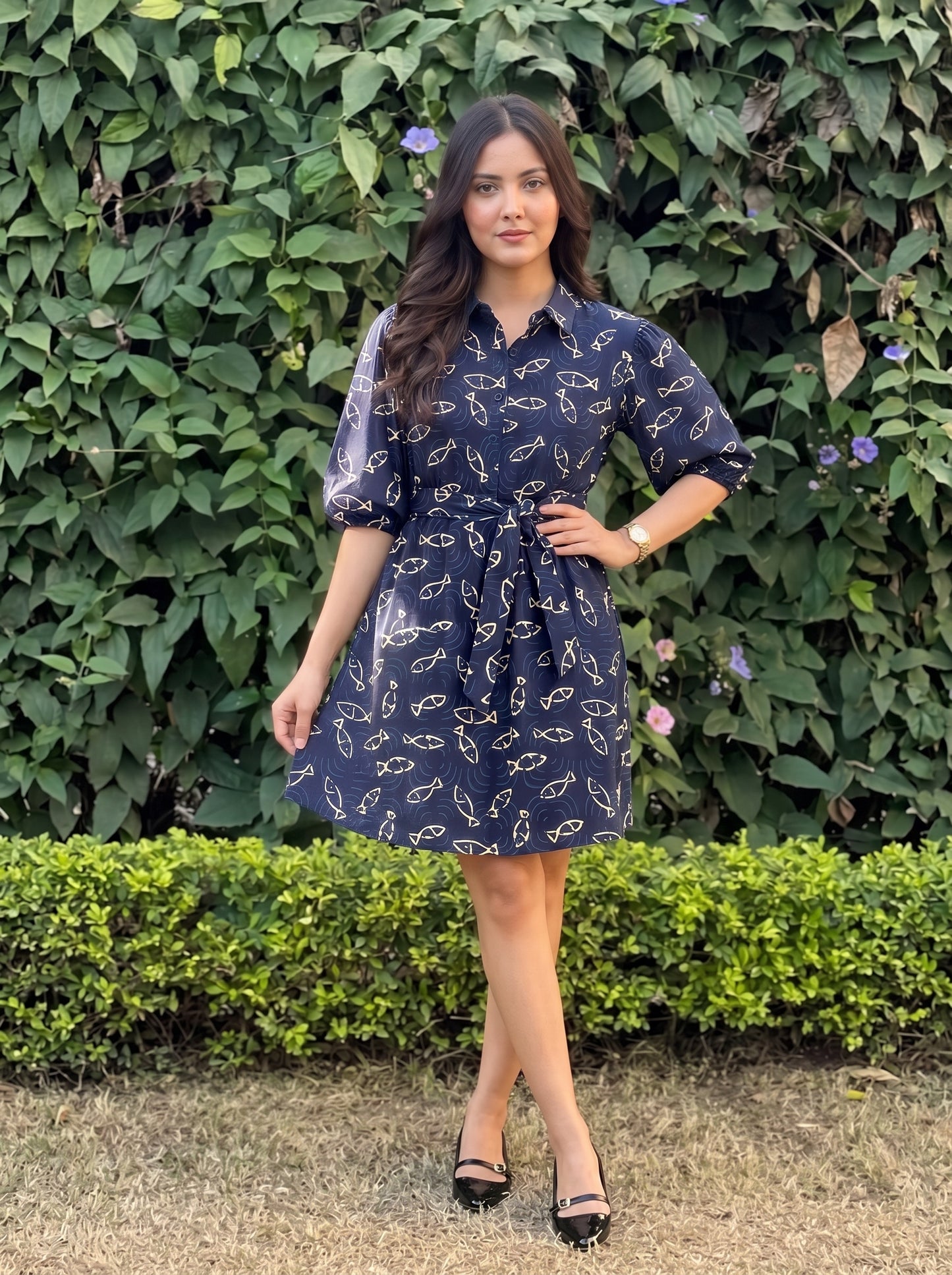 EVA SHIRT DRESS INDIGO