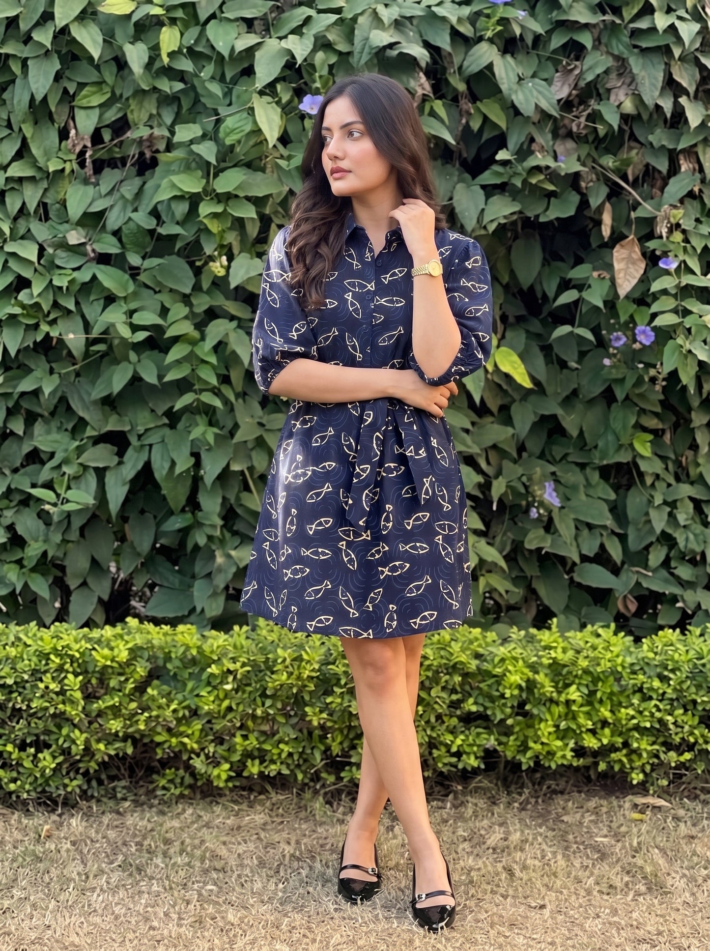 EVA SHIRT DRESS INDIGO