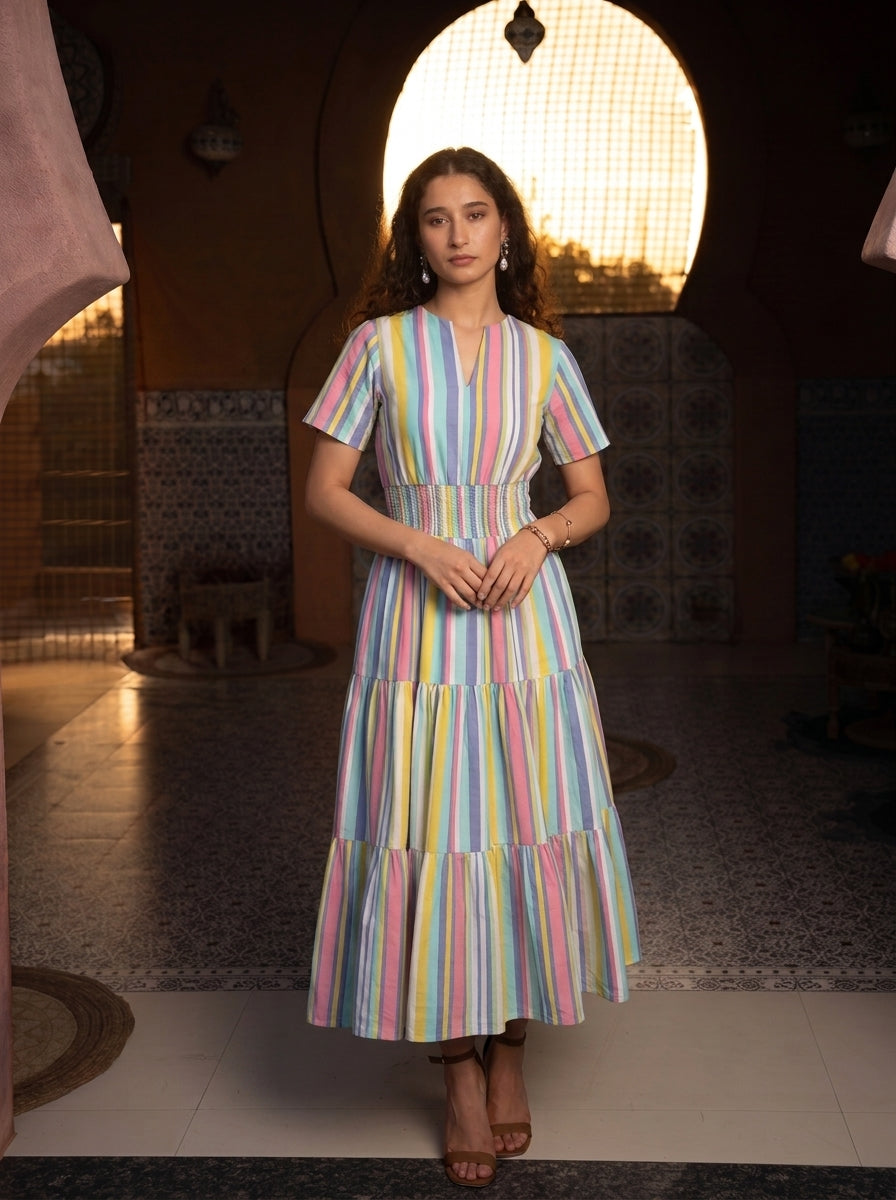 VALLEY OF COLOURS DRESS