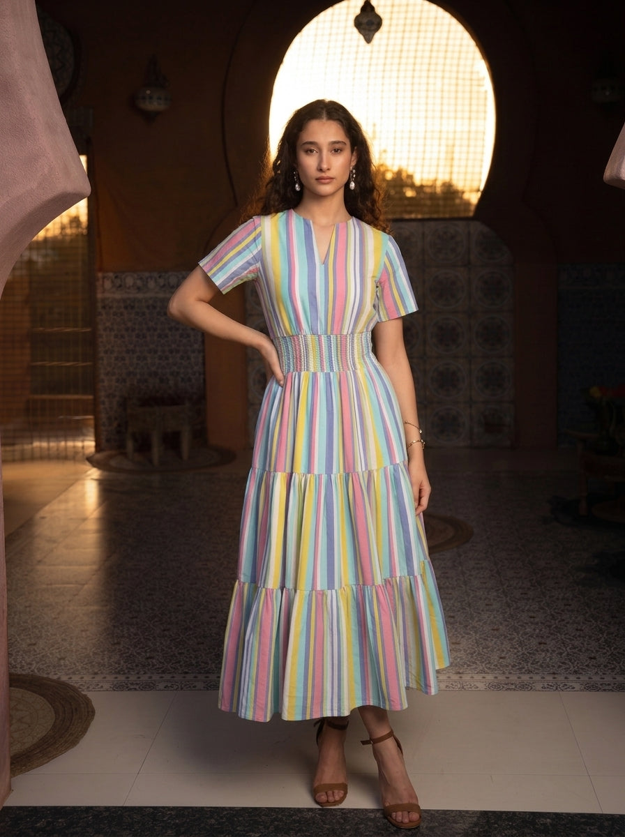 VALLEY OF COLOURS DRESS