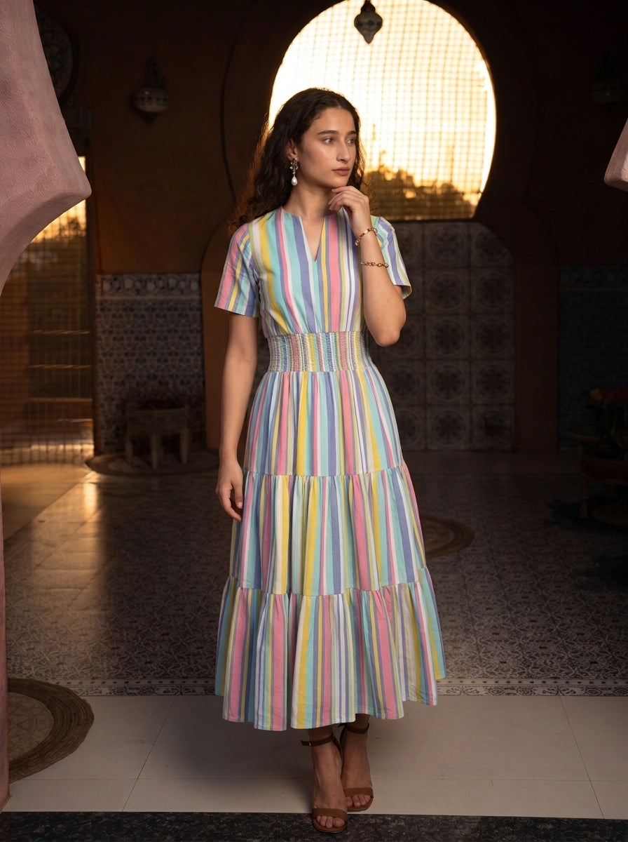 VALLEY OF COLOURS DRESS